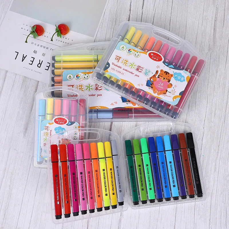 Watercolor Pen Student Stationery Water Color Crayons 057