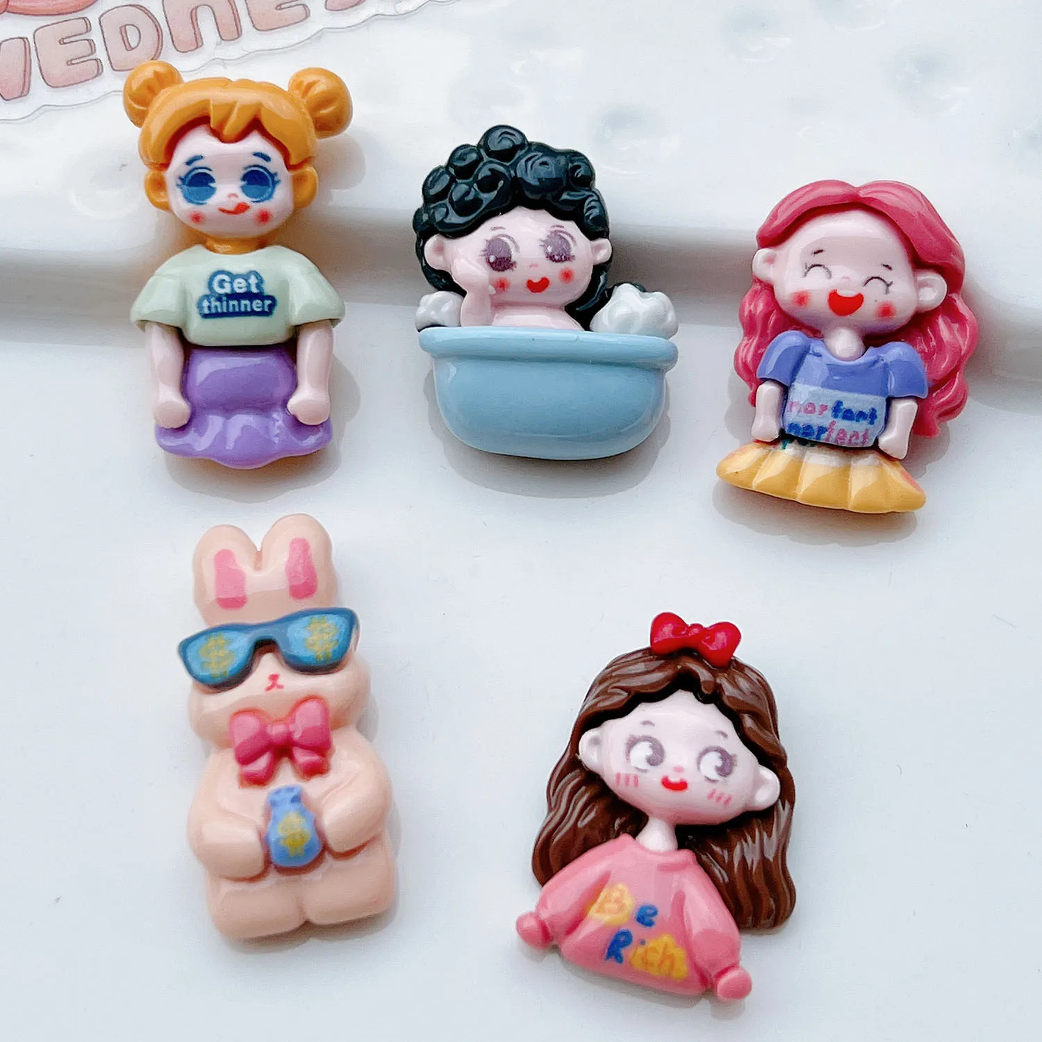 

100 шт. кавайная мультяшная принцесса с плоским основанием из смолы, искусственные Кабошоны, головные уборы ручной работы, украшения