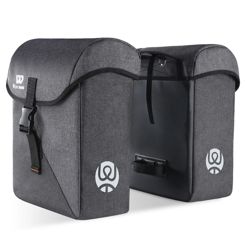 

WEST BIKING 35L Bicycle Carrier Bag Rear Rack Trunk Luggage Pannier Back Seat Double Side Bags Outdoor Cycling Storage