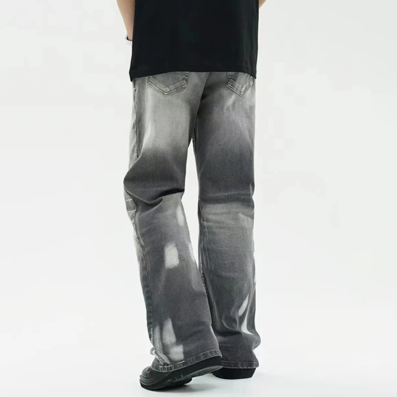 Винтажные мужские потертые джинсы PFNW новые американские свободные брюки с