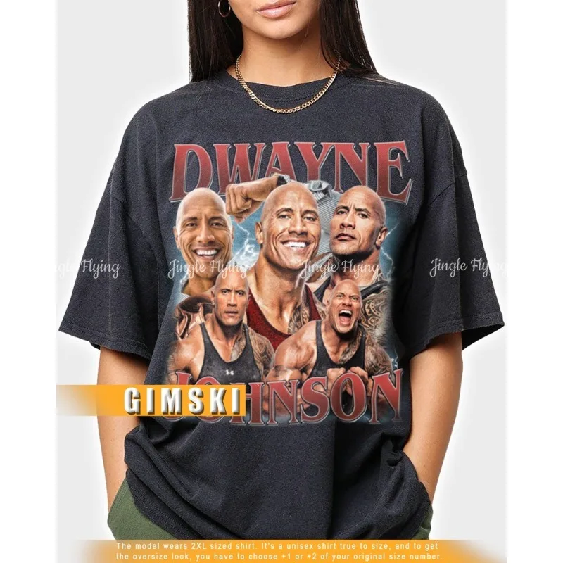 Лимитированная винтажная футболка Bootleg Dwayne Douglas Johnson