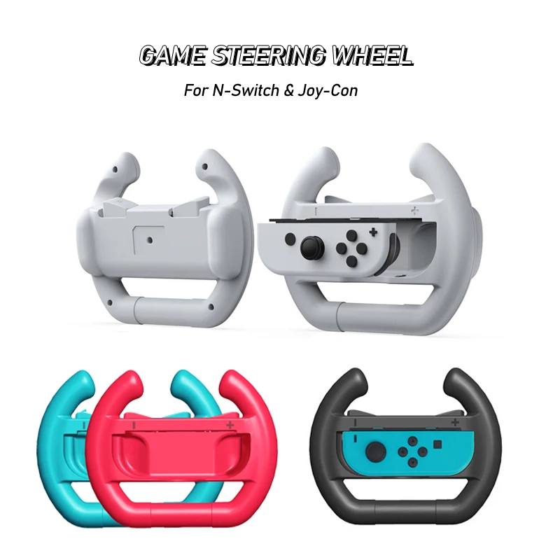 

2Pcs/Box Steering Wheel Upgraded Version Controller Grip For NS Switch/Oled With ABS Material Racing Game Accessories