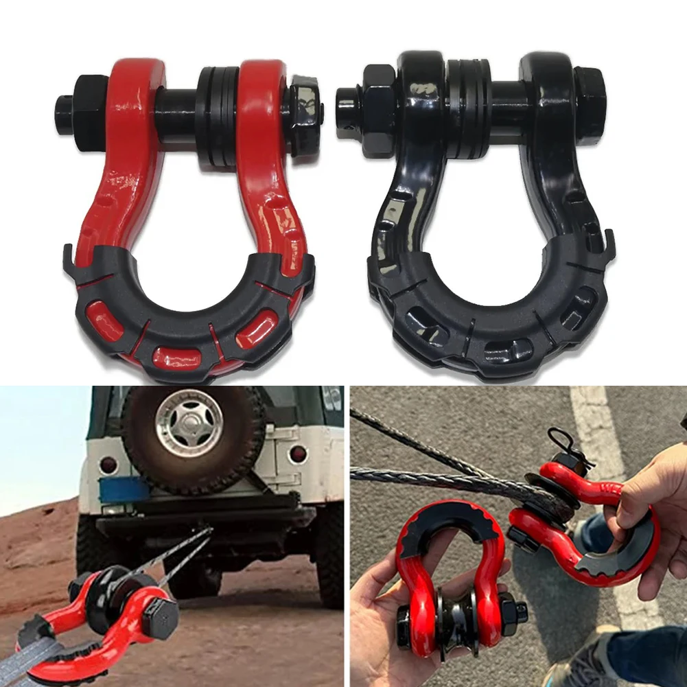 Фото Крючок для трейлера RV 8T, Скоба для прицепа, сцепка для сверхурочного транспортного средства, автомобильные транспортные спасательные инструменты, веревка для прицепа №1