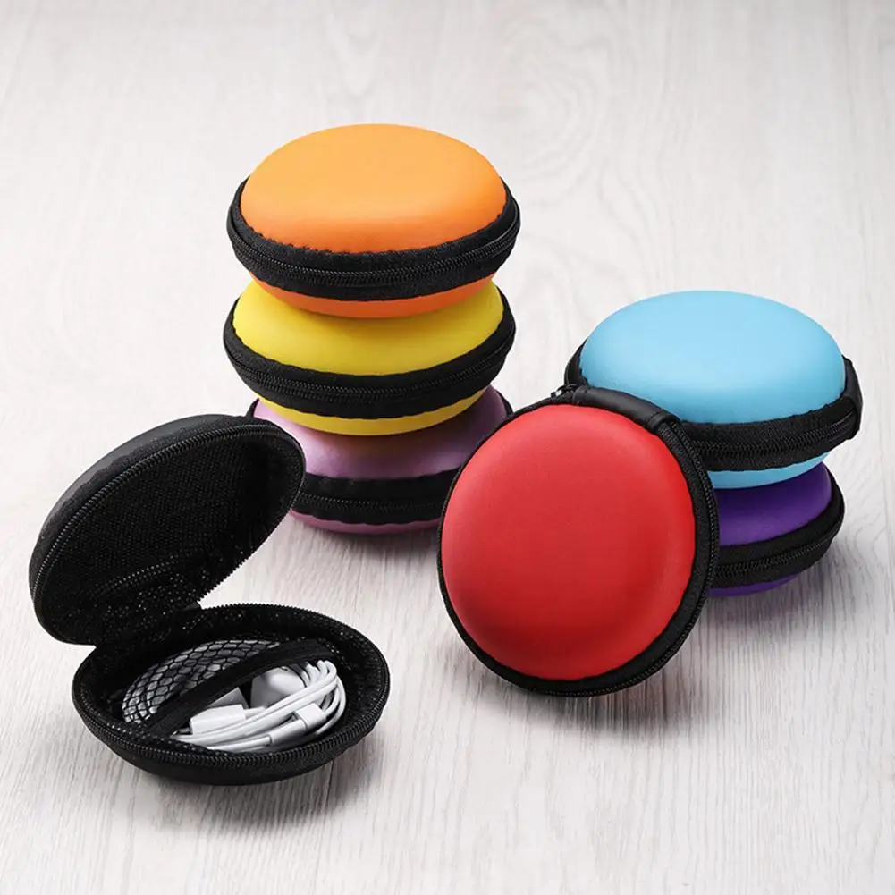 

Headphone Storage Bag With Net Liner Inside Mini Portable Wholesale Storage Data Cable Bag Earphone J6I8