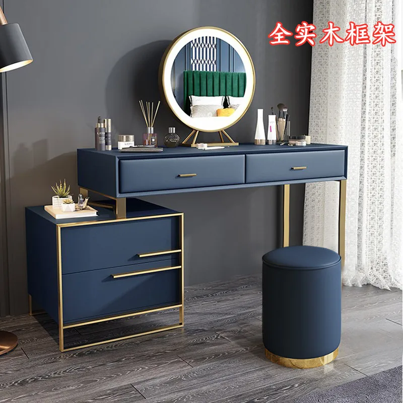 

Luxury dresser storage cabinet integrated solid wood online celebrity makeup table bedroom small apartment marriage modern simpl
