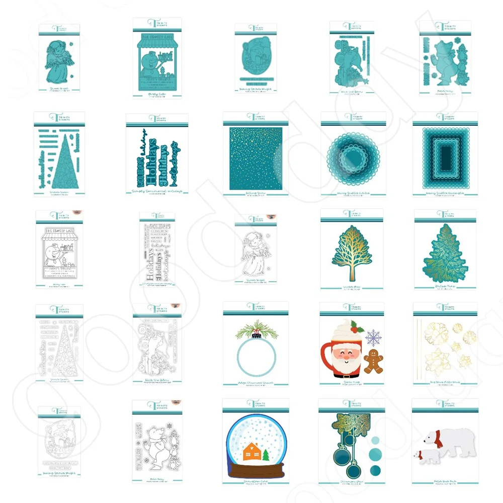 

Sweet Angel Winter Tree Cutting Dies Stamps Hot Foil Scrapbook Diary Decoration Embossing Template Diy Greeting Card Handmade