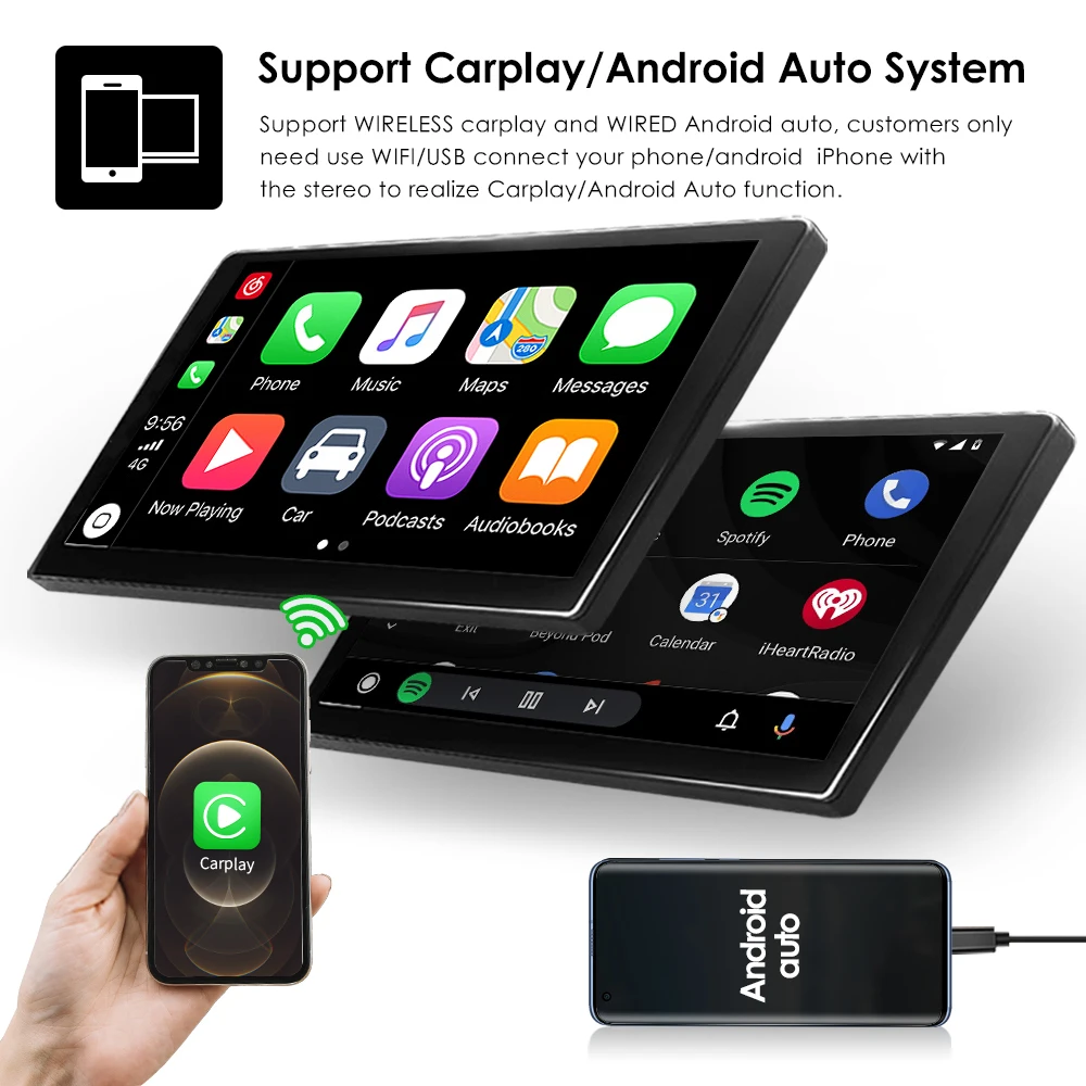 Автомобильный мультимедийный плеер универсальная стерео-магнитола на Android с