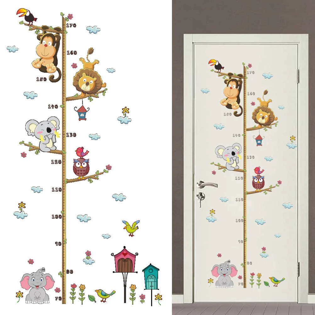 

Wall Sticker Height Cartoon Chart Decalskids Growth Decal Nursery Children Room Door Removable Stickers Vinly Peel Stick