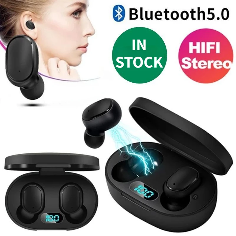Беспроводные Bluetooth-наушники TWS E6S, гарнитура с шумоподавлением и микрофоном, наушники для Xiaomi Redmi