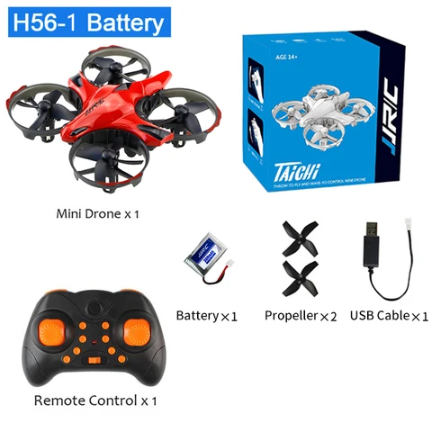 2,4G Mini Drone RC Вертолет JJRC H56 Инфракрасный ручной пульт дистанционного управления Квадрокоптер Игрушка для детей Удержание высоты 3D Flip