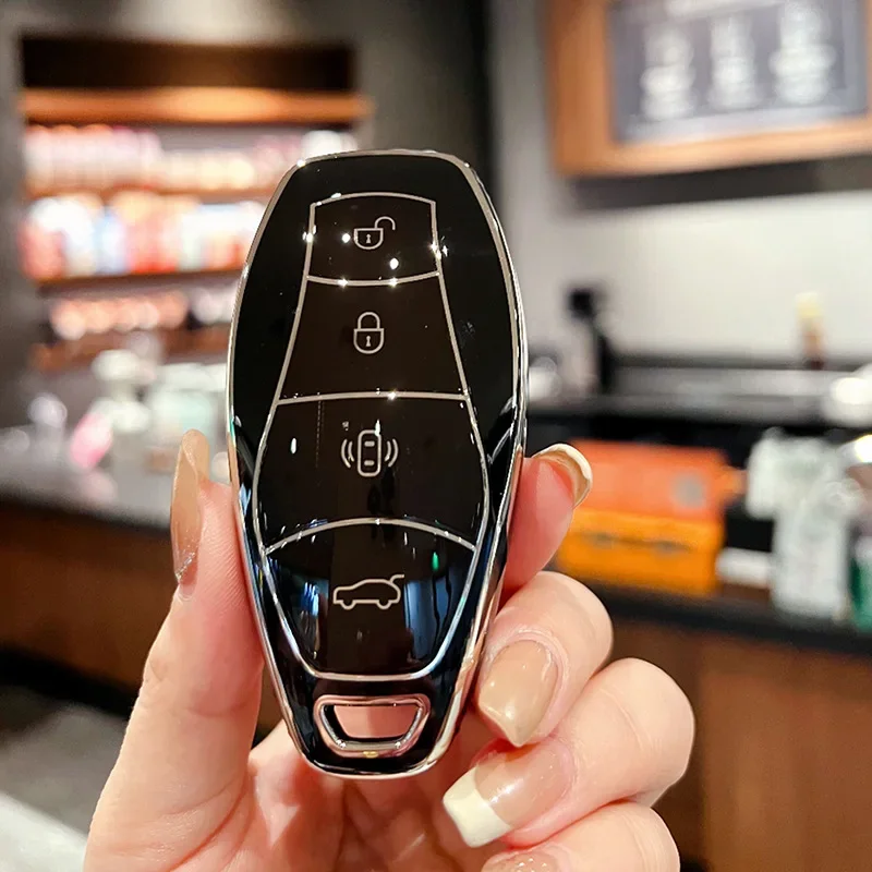 

Защитный чехол с 4 кнопками, чехол для дистанционного ключа автомобиля для FAW Hongqi H5 2021 2022 2023 Hongqi H5, аксессуары