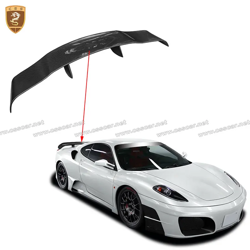

HOT SALE CAR SPOILER for 2005-2009 Ferrari F430 Auto Spoiler Parts CSS Style Real Carbon Fiber Tail Wing Car Styling 0178