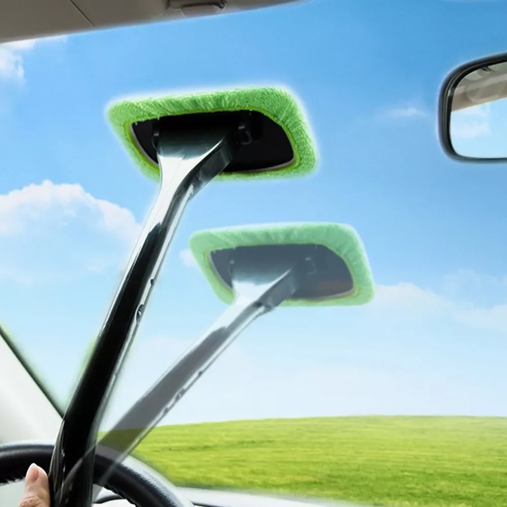 

Car Window Cleaner Brush Kit Windshield Wiper Detachable Microfiber Car Detaling Cleaning Brush Auto Wash Tool with Long Handle