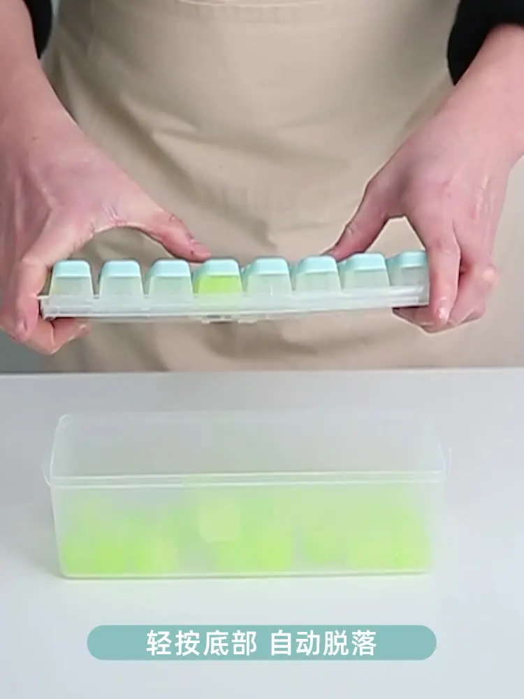 

24 Grid Food Grade Silicone Ice Maker Mold Storage Large-capacity Ice Cube Mold Ice Tray with Lid Homemade Kitchen Accessories