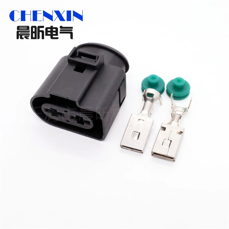 

Автомобильный водонепроницаемый разъем, 2 контакта, 9,5 мм, внешний диаметр 1J0 971 955 1K0971955 4B0971955 1K0971055A для A3 Q3 A4 A6 Golf Jetta Bora