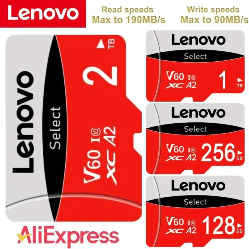 Карты памяти Lenovo 1 ТБ 512 ГБ SD-карта большой емкости 128 256 TF-карта