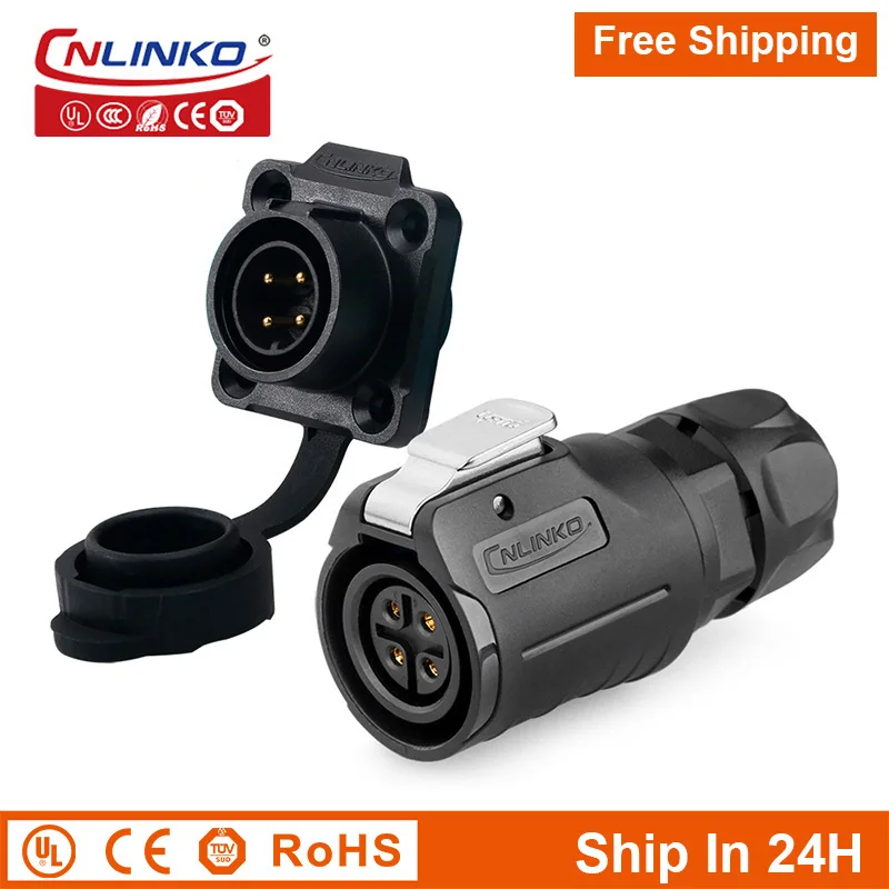 

Cnlinko LP16 Plastic 4pin M16 Waterproof Power Connector Plug Socket Wire Joint Cable Contact for Street Light Free Shipping