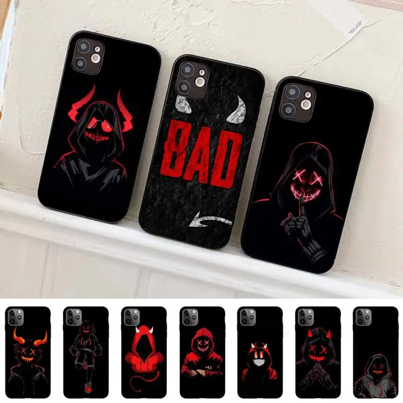 

TOPLBPCS Devil Bad Boy Anime Phone Case for iPhone 11 12 13 Mini Pro Max 8 7 6 6S Plus X 5 SE 2020 XR XS Funda Case