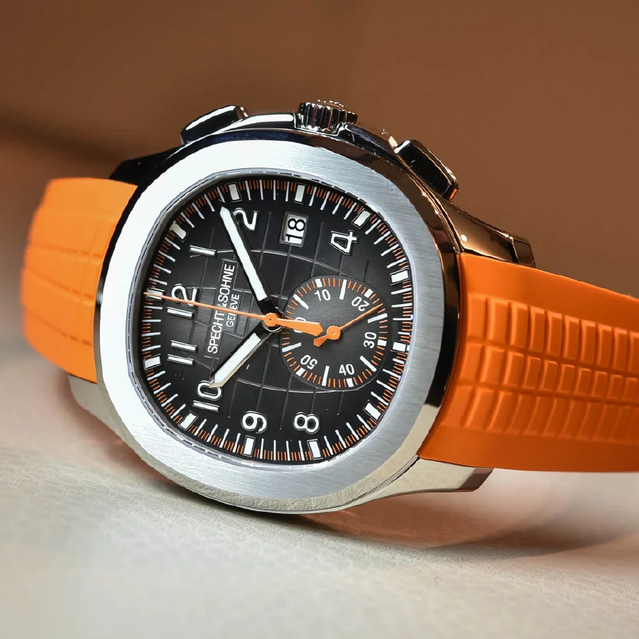 

Nature Rubber Watch Top Brand Luxury Fashion Watch Chronograph Sport Men's Wrist Watch Boss Man Pilot Watch Best Gifts for Men