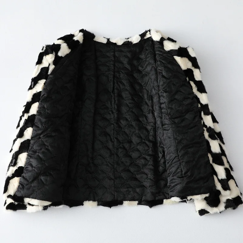 New Mink Mink Fur Coat Red Fur Coat Single Breasted New Autumn Winter Fashion Fur Quilted Fur Coat Female Long Faux Fur Coat