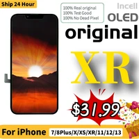 new oled lcd for iphone x 11 12 pro xr xs max 13 original display factory price for iphone 7 8plus screen replacement test touch