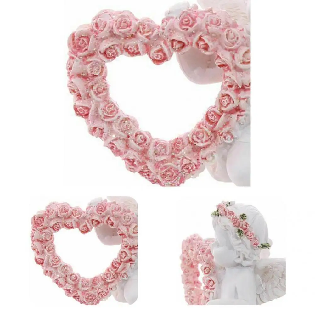 

Красивый ангел, орнамент, прозрачный резной полимер, статуя ангела, гирлянда, ангел, детская розовая статуя для подарка, миниатюрный Ангел