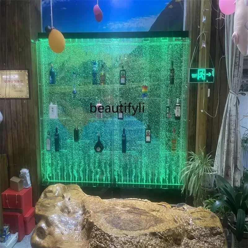 Большой пузырьковый экран винный шкаф занавеска для воды настенное украшение