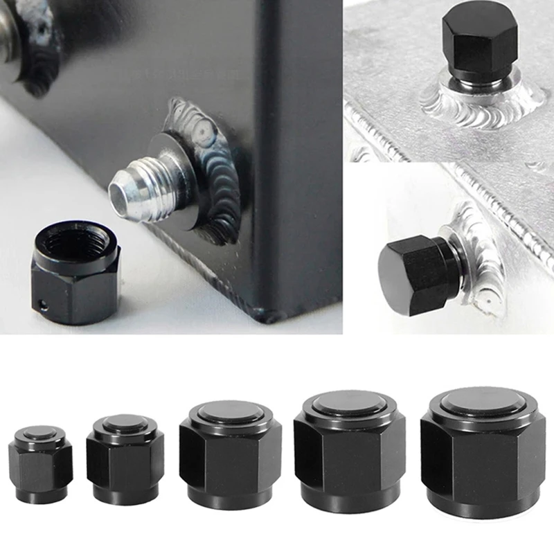 

Flare AN4/AN6/AN8/AN10/AN12 Aluminum Fitting Tube Pipe Plug Nut Block off Fuel Hose Line Adapter Pack of 5 D7YA