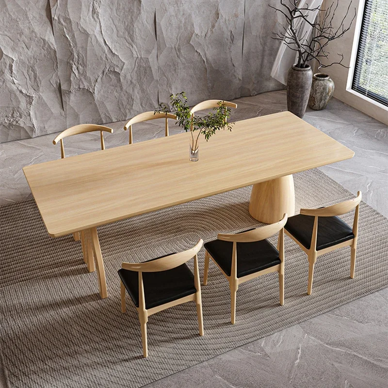 Фото Изготовленный на заказ Massivholz Esstisch Minimalist Design Wohn 123bel mit Holztisch fß для Wohnzimmer №4