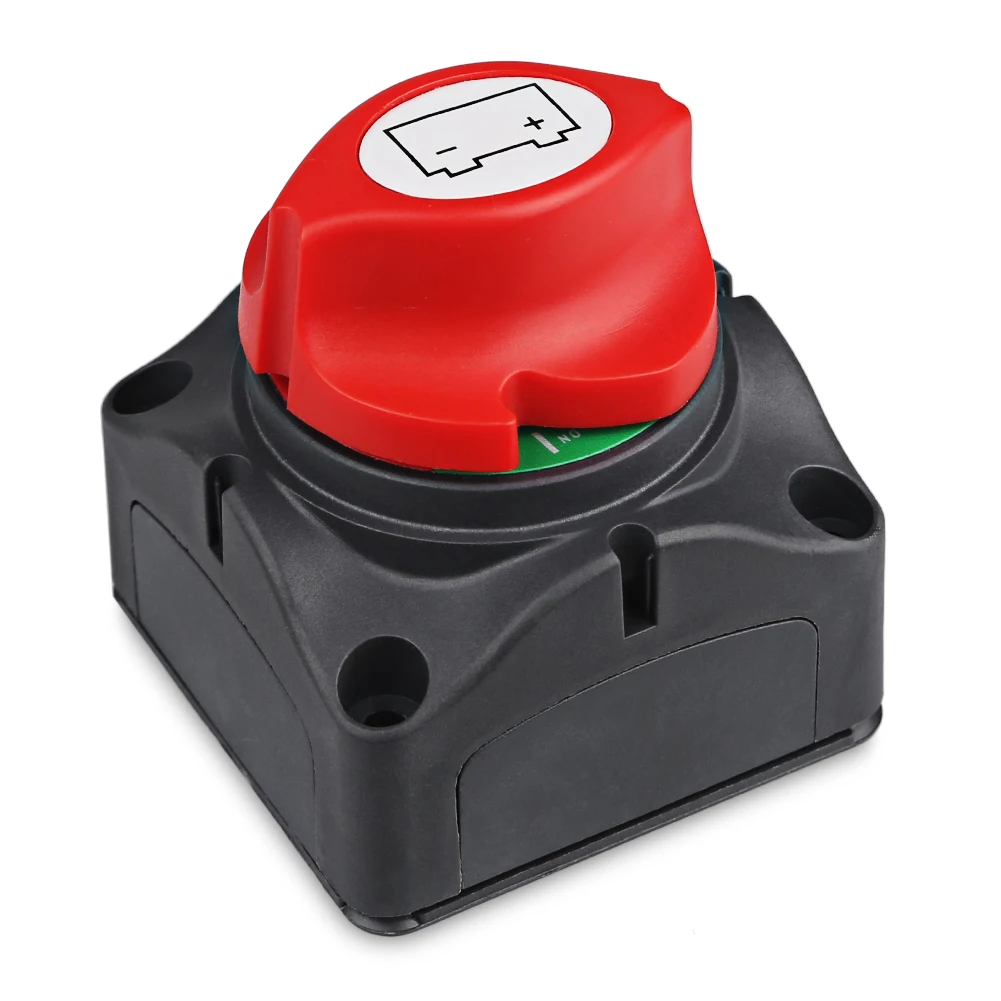 

12-48V Car Battery Rotary Disconnect Switch Safe Cut Off Isolator Power Disconnecter For Motorcycle Truck Marine Boat RV