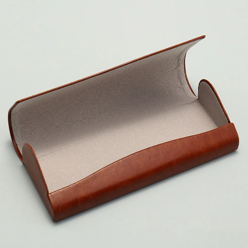 

Кожаный винтажный дневной портативный матовый однотонный футляр для солнцезащитных очков мужской кожаный футляр для солнцезащитных очков