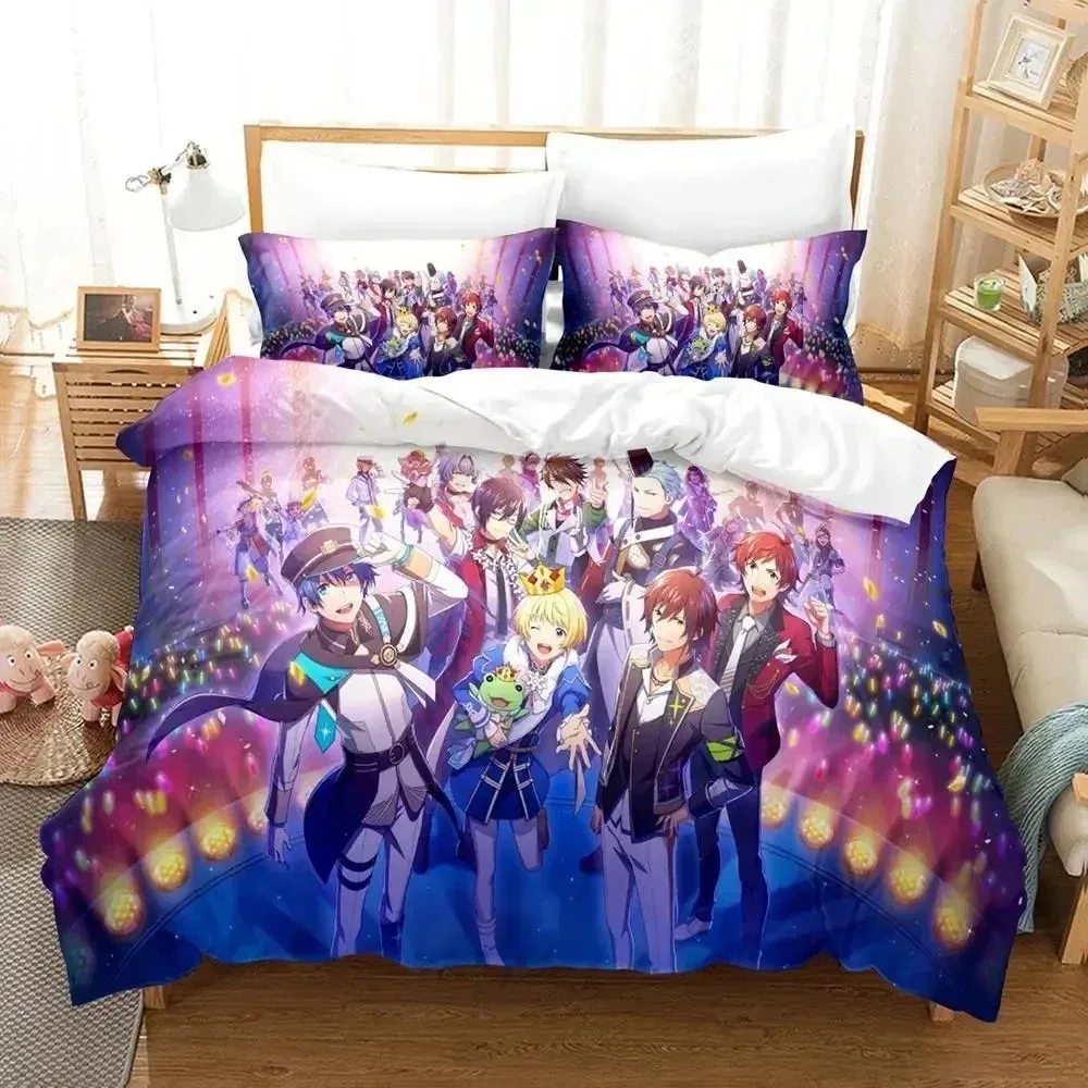 Anime Idolmaster SideM Bedding Set Duvet Cover Bed Quilt Pillowcase Comforter king Queen Size Boys Adult