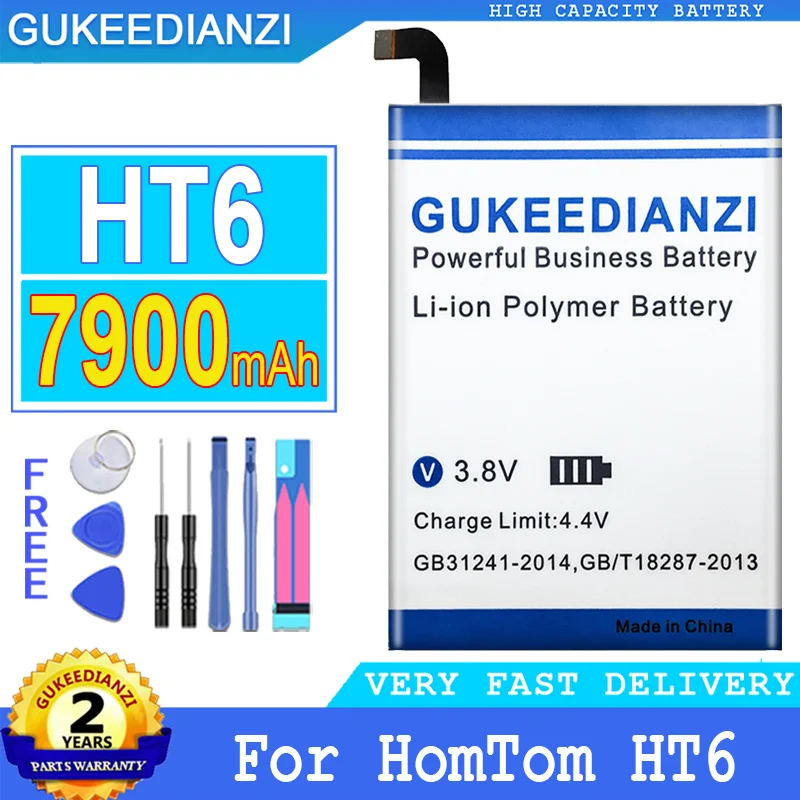 

Аккумулятор GUKEEDIANZI 7900mAh для HomTom HT6 MTK6735P 5,5 дюймовый смартфон большой мощности батарея + номер отслеживания
