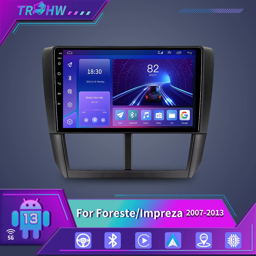 Автомагнитола для Subaru Forester 3 SH Impreza 2007-2013 мультимедийный проигрыватель с