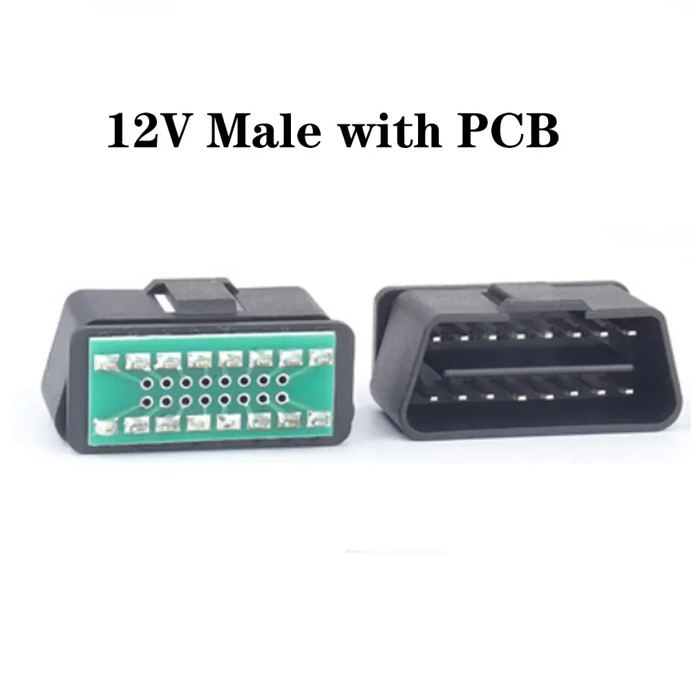 10 шт. 16-контактный разъем Obd2 12 В/24 В