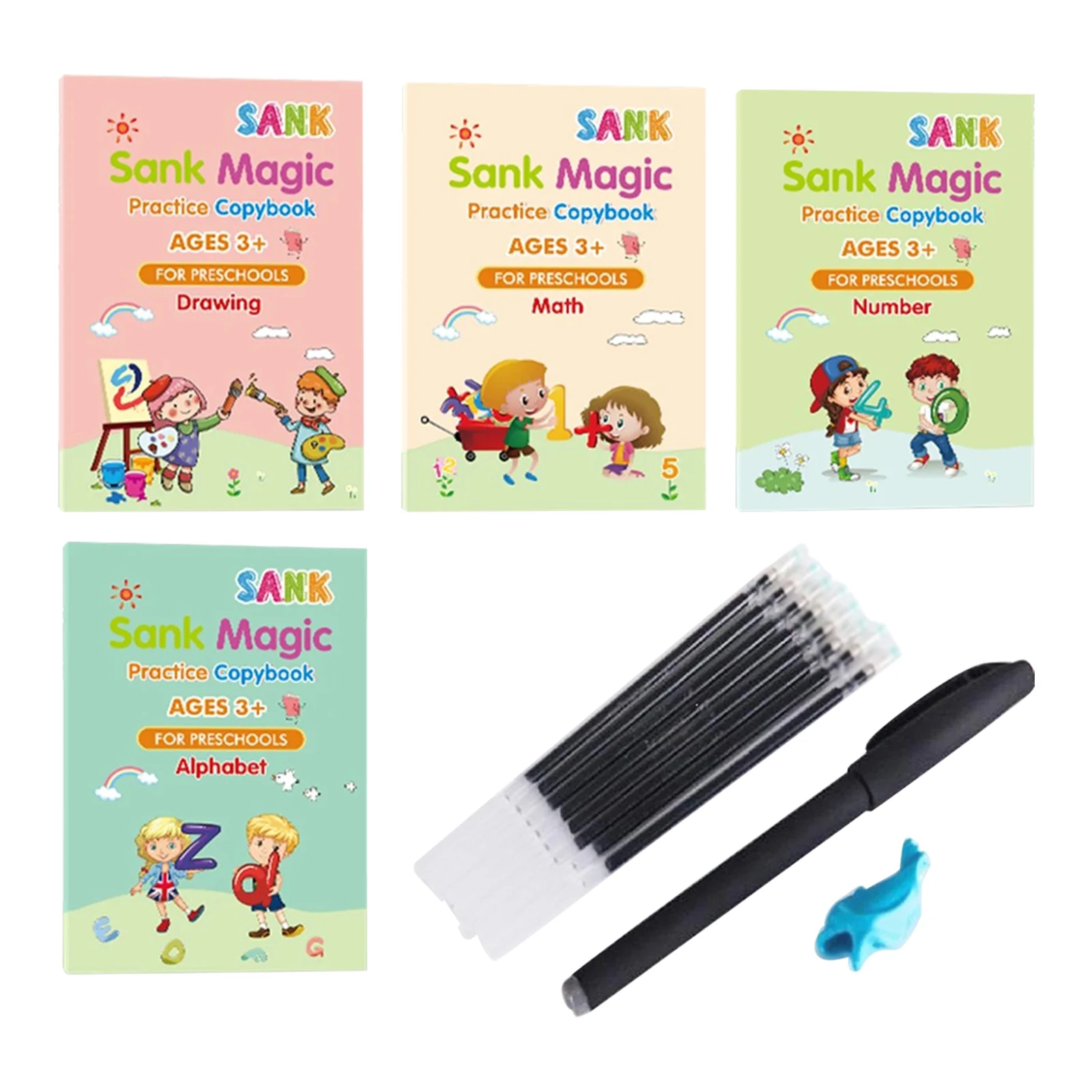 

Boys Girls Handwriting Skills Training Early Education Home Practice Copybook Kindergarten Paper For Kids Reusable Drawing