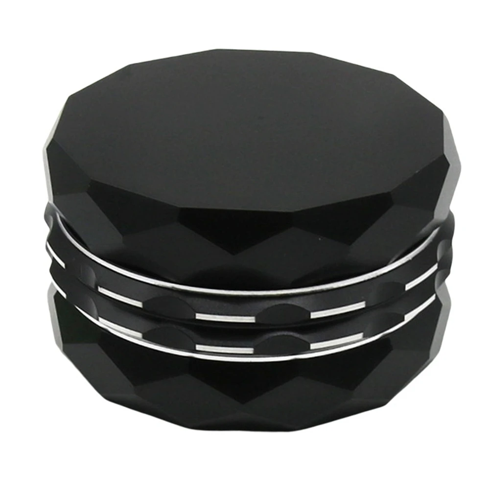 

Мельница для специй, 4-х слойная мельница для специй 2,5 дюйма, мельница для еды из цинкового сплава, плавная шлифовка (черная)