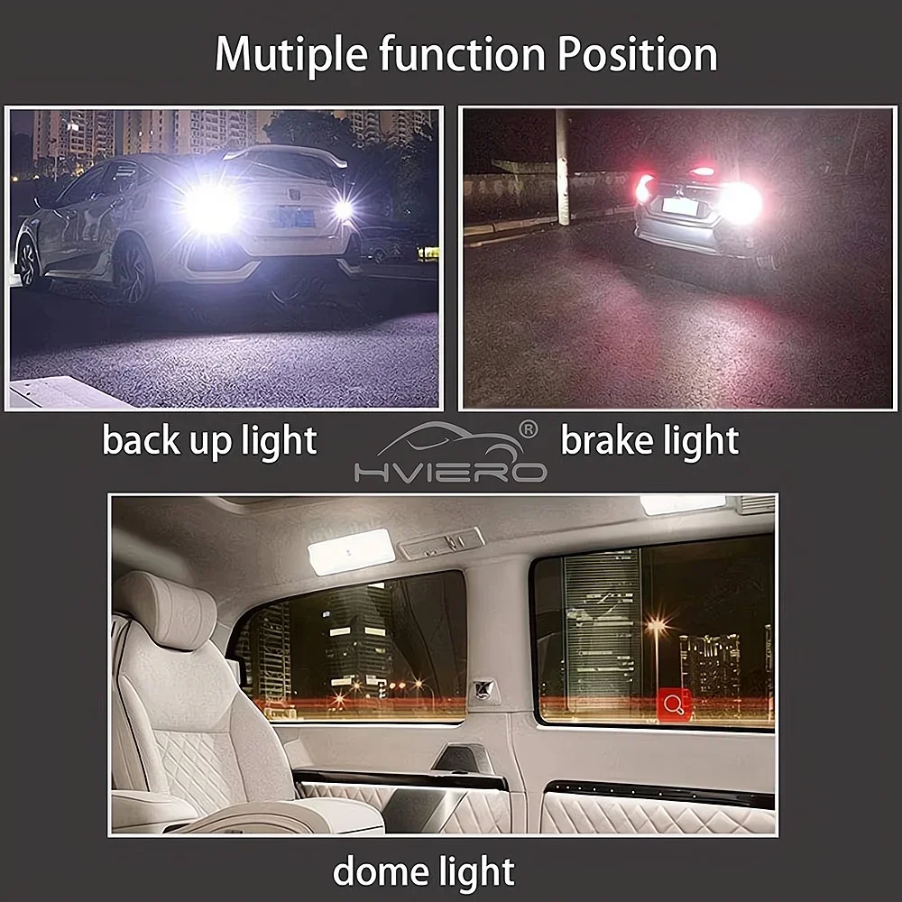 4/5X 1157 1156 22SMD Многоцветный автомобильный номерной знак стоп-сигнал поворота