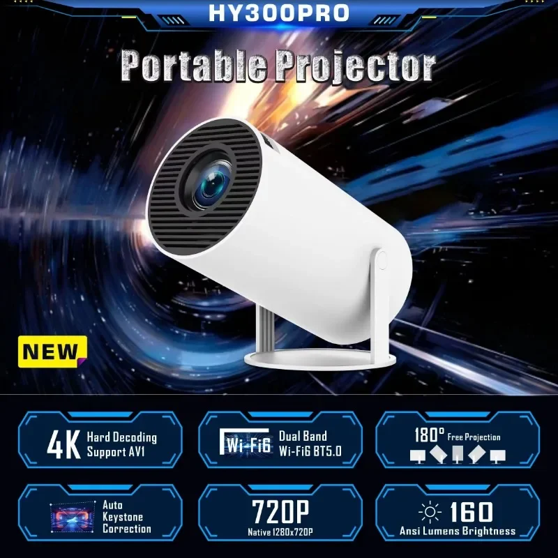 Android Smart Wireless Mini Pocket Портативный проектор HY300 Профессиональный домашний кинотеатр