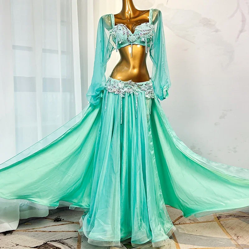 Женский бюстгальтер на заказ + атласная длинная юбка комплект из 2 предметов для