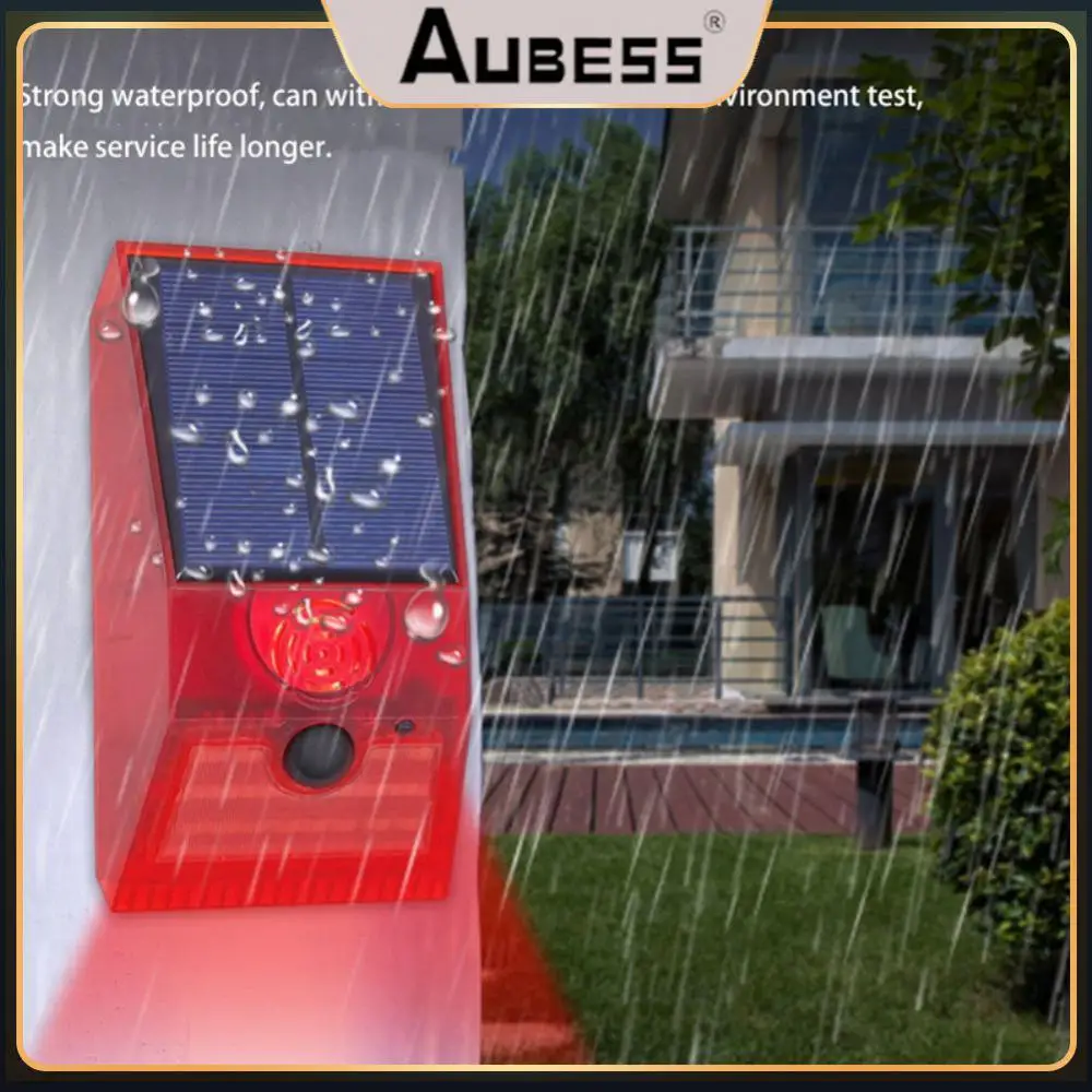 

Multi-function With Pir Motion Sensor 129db Loud Security Alarm Siren For Home Yard Outdoor Ip55 Waterproof Wall Light Detector