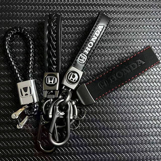 

3D Metal Car Emblem Keychain Key Ring Car Decoration Accessories For Honda Mugen Power Civic Accords CRV Hrv Jazz CBR VTX VFR