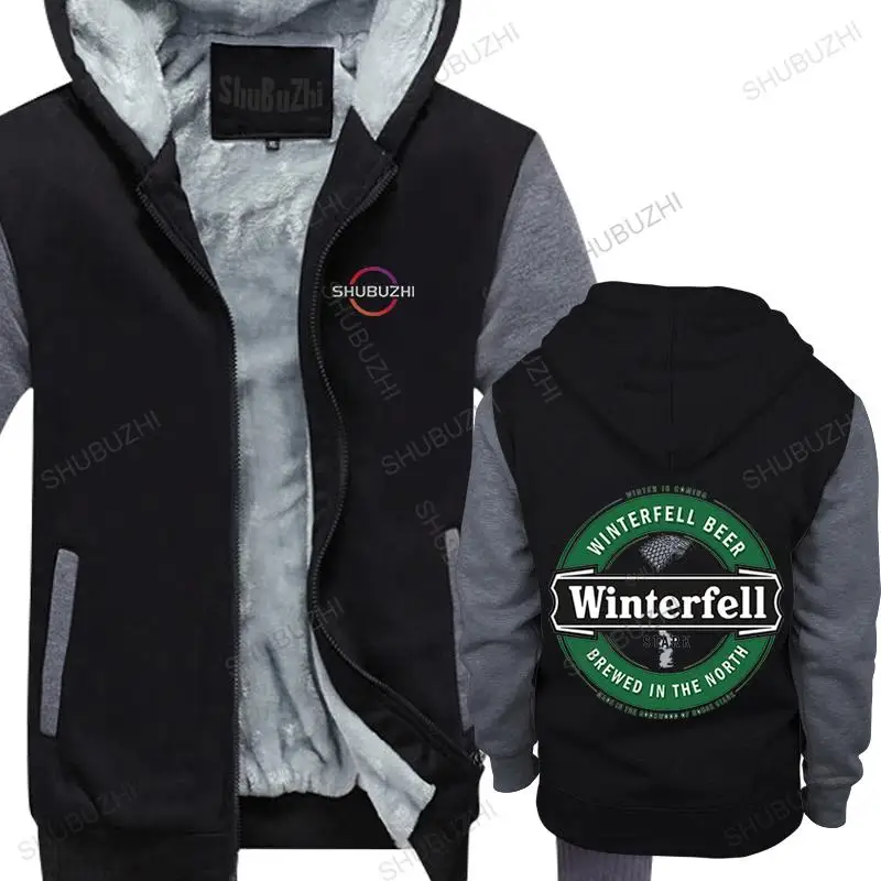 

men's jacket winter coat Gome of Thrones Winterfell thick hoodie Gome of Thrones Winterfel Beer Shirt funny unisex fleece hoody