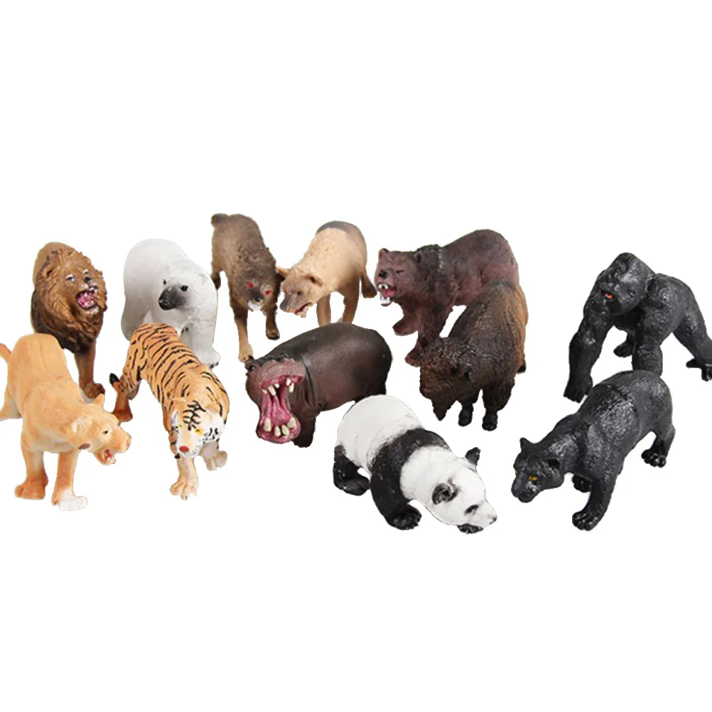 

6Pcs Animals Action Toys Plastic Forest Animals Toys Animals Model Toys(Random Pattern)