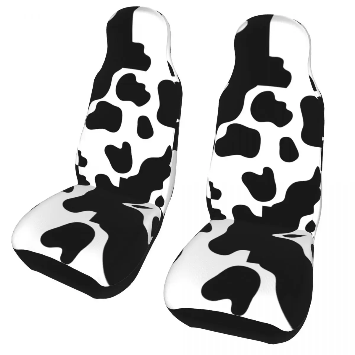 Cow Print Universal Car Seat Cover Protector Interior Accessories Women Black and White Car Seat Cushion Fabric Hunting Cow Print Universal Car Seat Cover Protector Interior Accessories Women Black and White Car Seat Cushion Fabric Hunting