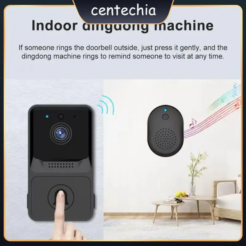 

Умный дверной звонок, беспроводной Видеозвонок в реальном времени X1 с камерой, визуальный двухсторонний домофон со светодиодной подсветкой, дверной звонок, домашняя сигнализация безопасности