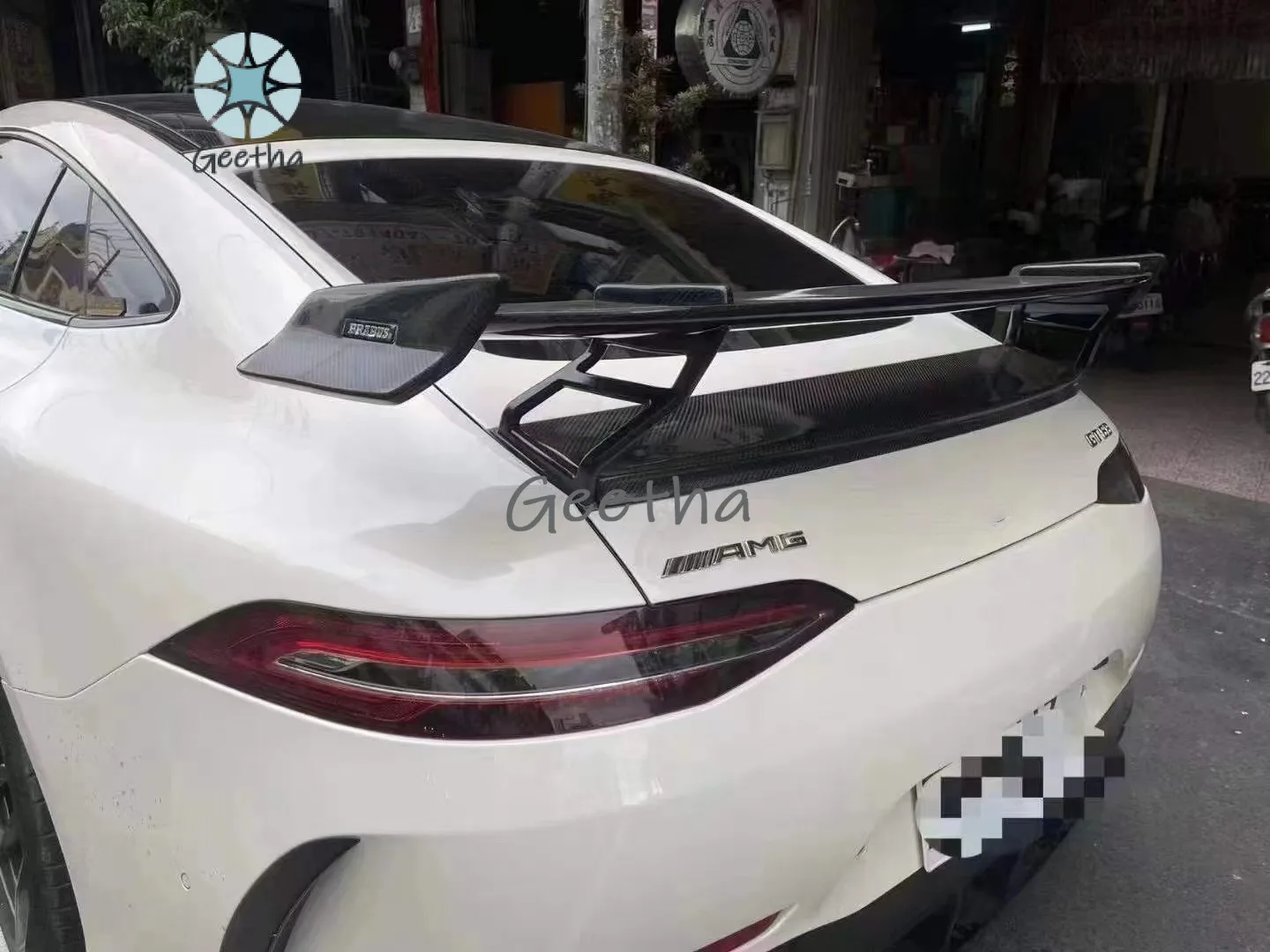 Фото Новый карбоновый спойлер в стиле RT900 для Mercedes-Benz AMG GT50 GT63, улучшенный карбоновый спойлер для AMG GT50 GT63 №3