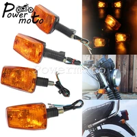 4pcs 2pcs turn signals light motorcycle indicator lamps 12v plastic e3 emark for mz etz 251 waterproof amber tail blinker lights