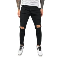 men skinny slim fit hip hop denim trousers casual jeans for men jogging jean homme streetwear fashion mens ripped jeans