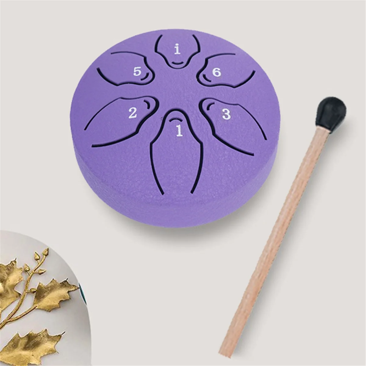 Дождь-барабан для внешней стальной барабан языка 6 заметок 3 дюйма чакра